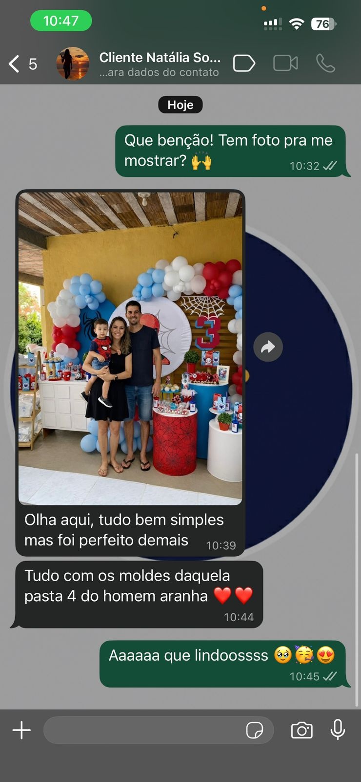 Depoimento de cliente 1